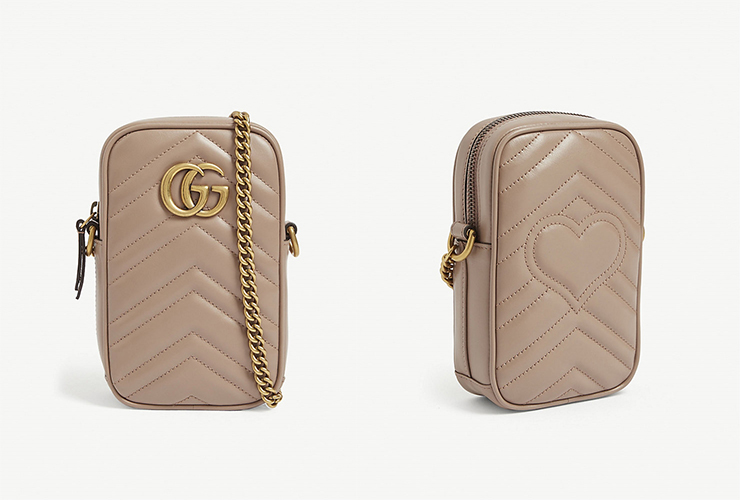 GUCCI GG Marmont Mini Leather Shoulder Bag