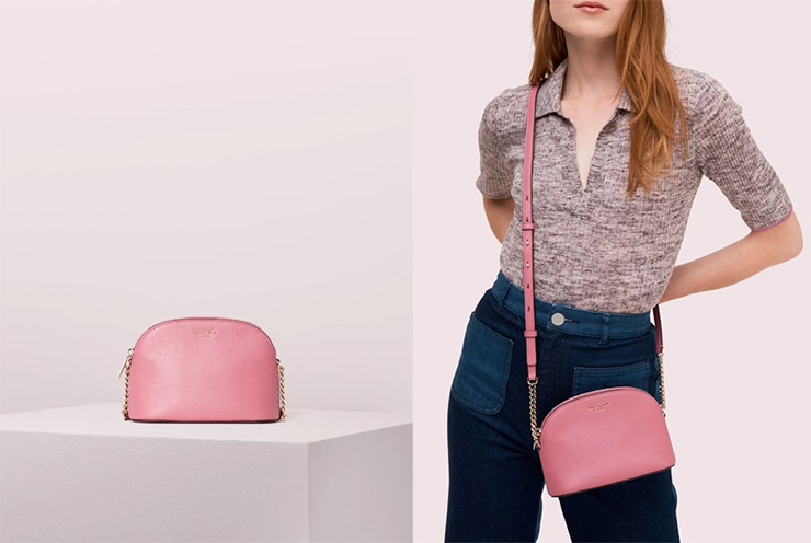 Sylvia Small Dome Crossbody – Blustery Pink