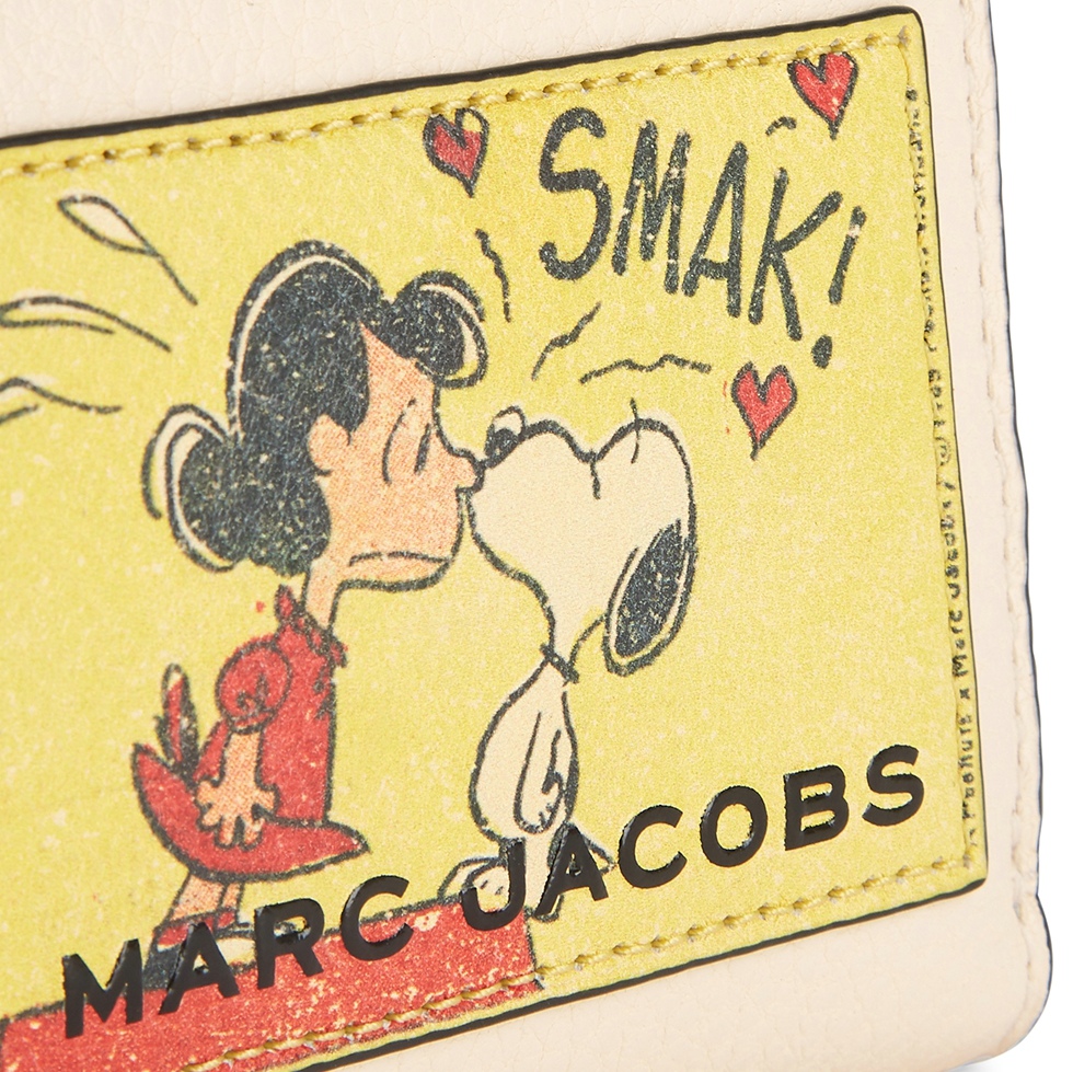 MARC JACOBS X Peanuts printed leather wallet