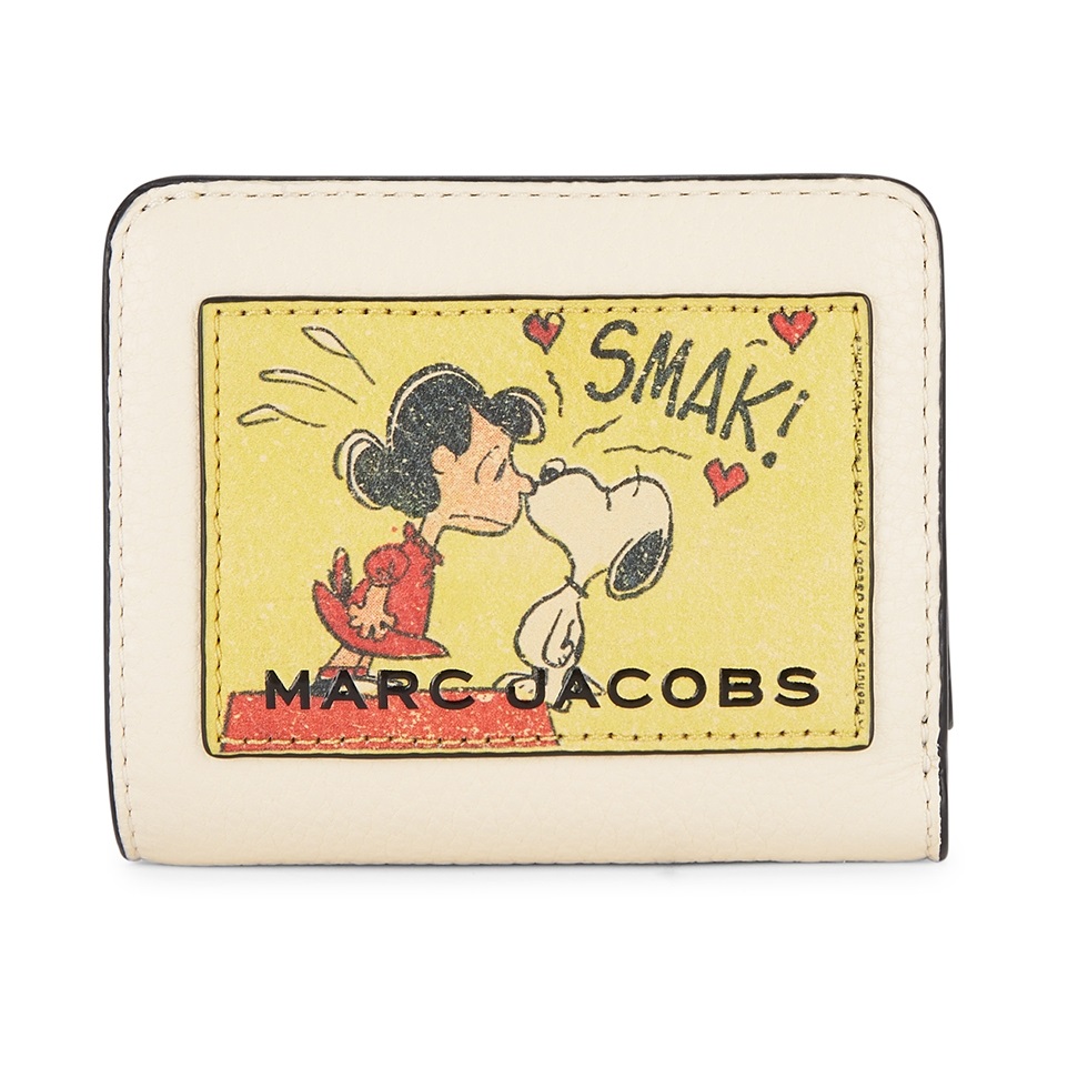 MARC JACOBS X Peanuts printed leather wallet