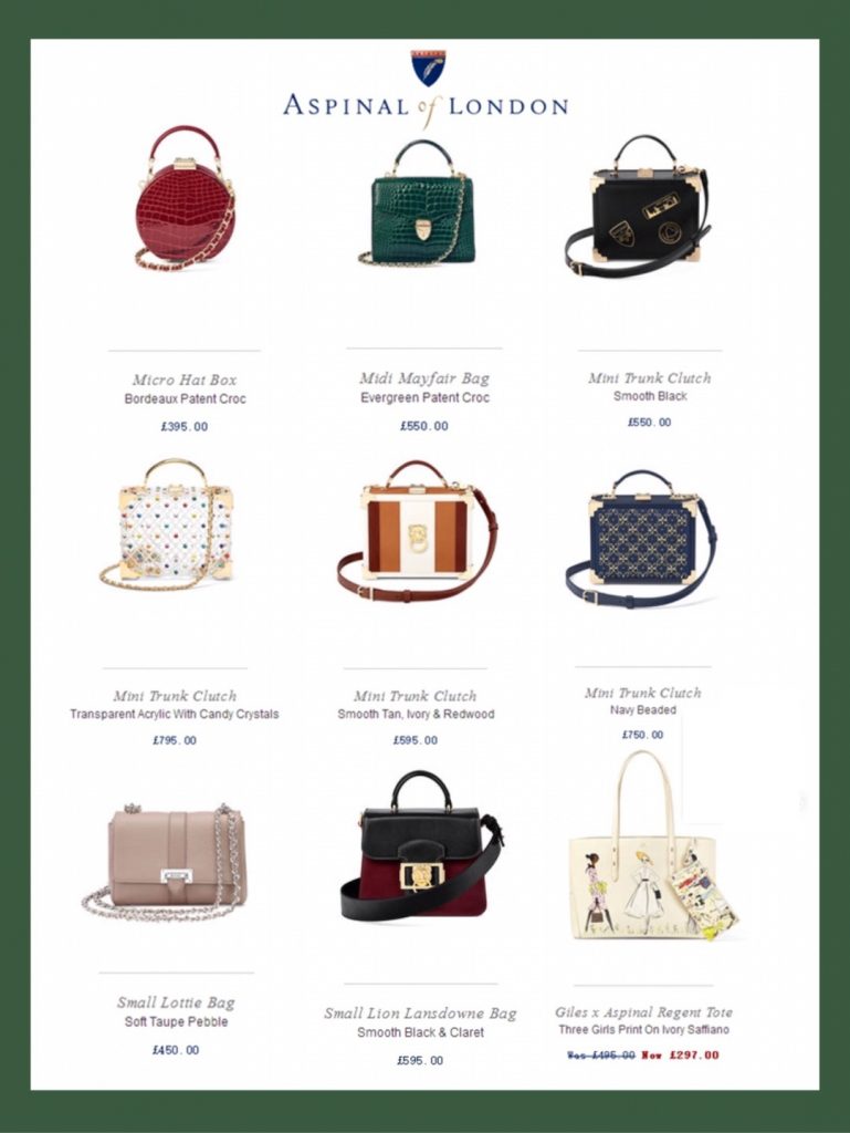 Must buy bags brand in UK, light luxury brand bags collection